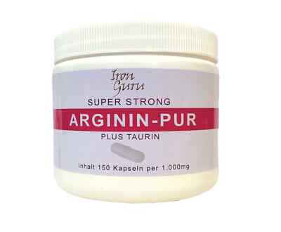 ARGININ-PUR 150 Kapseln per 1.000mg - IRON GURU, Neu
