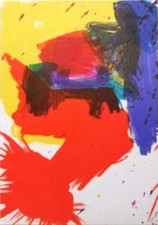 WALASSE TING montiert ltd Original Lithographie, 14x11" 1963 COBRA Interesse WT04