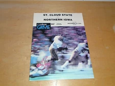 1976 NORTHERN IOWA AT  ST. CLOUD STATE (MN) COLLEGE FOOTBALL PROGRAM 