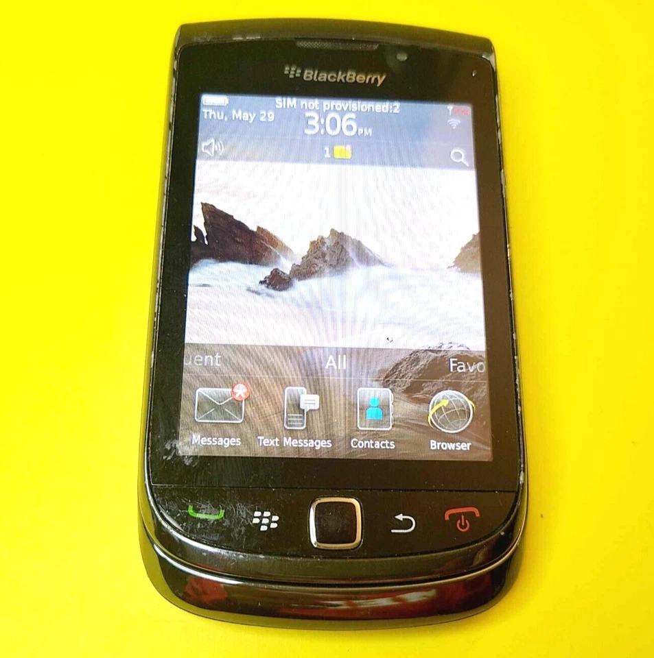100% WORKING & UNLOCKED BLACKBERRY TORCH 9800 SLIDER QWERTY TOUCH RIM CELL PHONE - Image 4 of 4