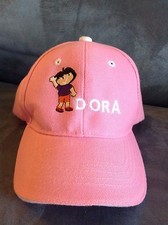 PINK DORA THE EXPLORER TODDLER GIRL BASEBALL CAP HAT - VERY GENTLY USED