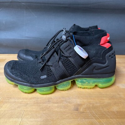 Nike Air Vapormax Flyknit Utility Black Volt Green Mens Size 11