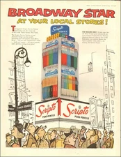 1960 Vintage ad for Scripto Pen Pencils ART Cartoon. 11/07/21