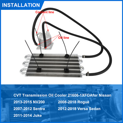 YKTC CVT Transmission Oil Cooler Kit 21606-1XF0A For Nissan Juke Rogue