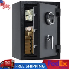 Fireproof Home Safe Box Large Steel Safe with Digital Lock Security Cabinet Safe