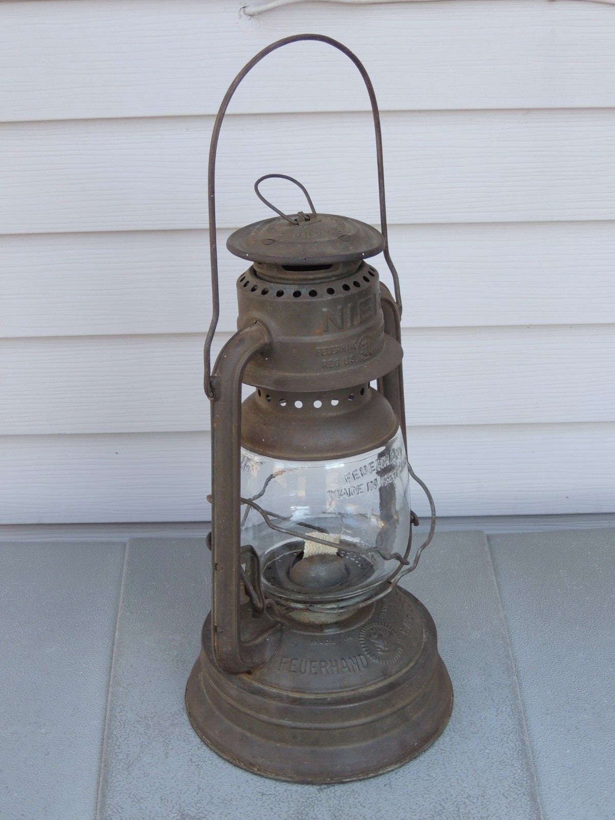 Vintage Nier Feuerhand Firehand No.280 Kerosene Oil Lantern Germany, Original