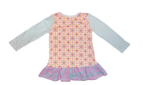 NWT GIRLS 5 SHELBY BLUE BOHO TUNIC & LEGGING SET by JELLY the PUG - Picture 5 of 10