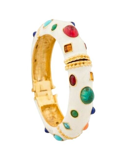 Kenneth Jay Lane Women Watch 29mm Gold Tone White Ceramic  display picture 3
