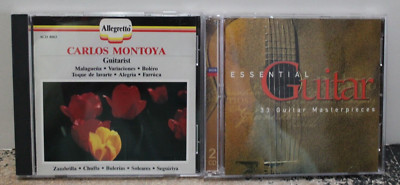 2 guitar audio CDs--Essential Guitar; Carlos Montoya