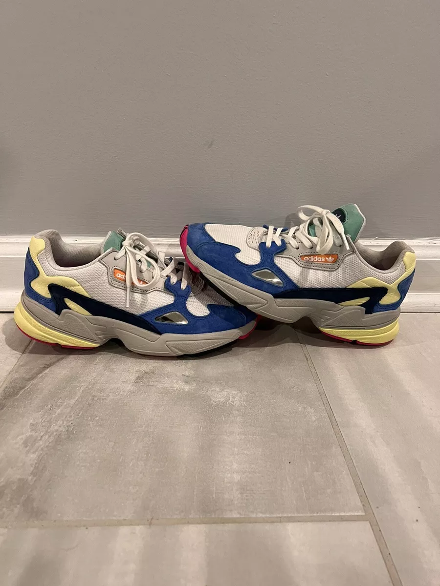 límite Día excepto por Adidas Originals Falcon W White Blue Green Yellow Chunky Shoes BB9174 Women  7 | eBay