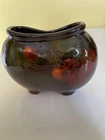 Weller -Louwelsa Pottery Pillow Vase - Hand Painted Fruit