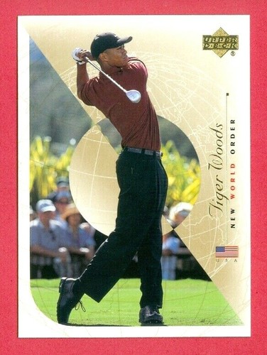 2003 UPPER DECK (GOLF) Tiger Woods "NEW WORLD ORDER" Card #75 WORLD GOLF HOF'er