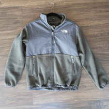 The North Face Denali PolarTec Boys Size Large Jacket Blue Green Zip Front