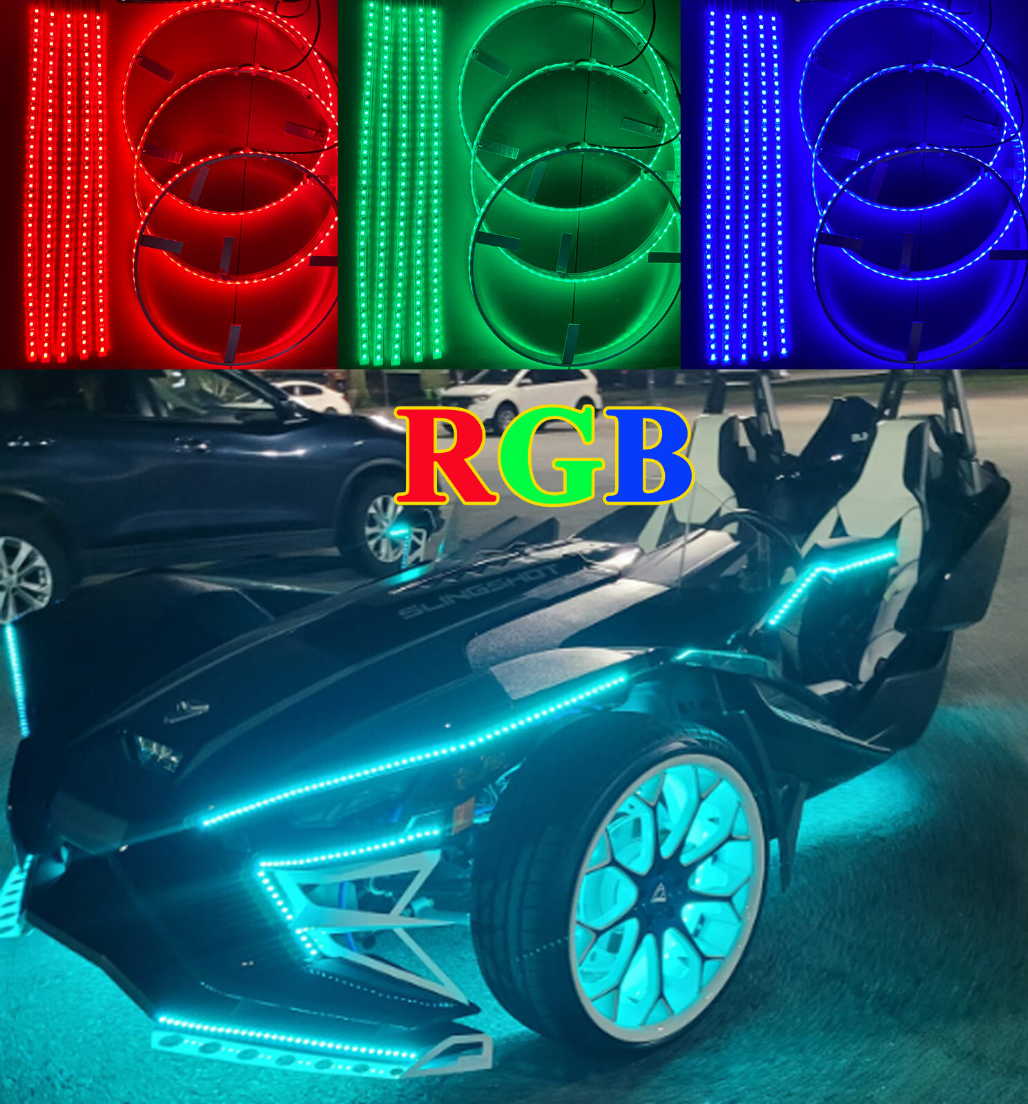 Slingshot LED Underglow Lights for Slinshot Wheel Lights & Underbody