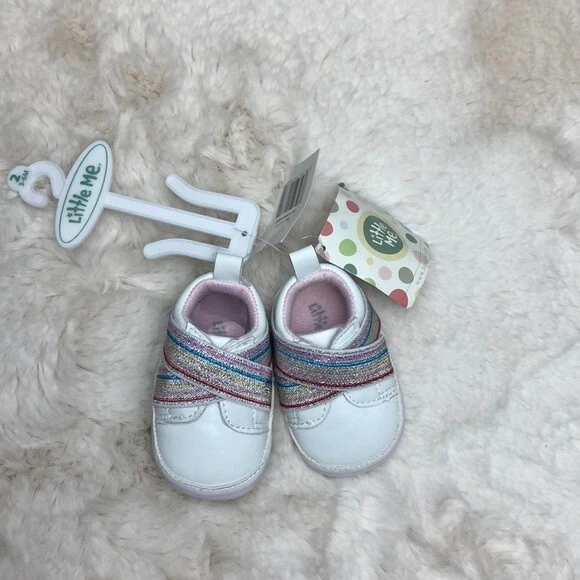 LITTLE ME BABY GIRL SHOES SIZE 2 3 6 MONTHS
