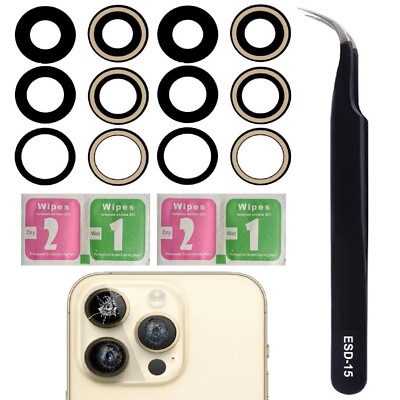 Für iPhone 14 Pro / 14 Pro Max Kamera Linse Glas Ersatz & Werkzeug - Doppelpack