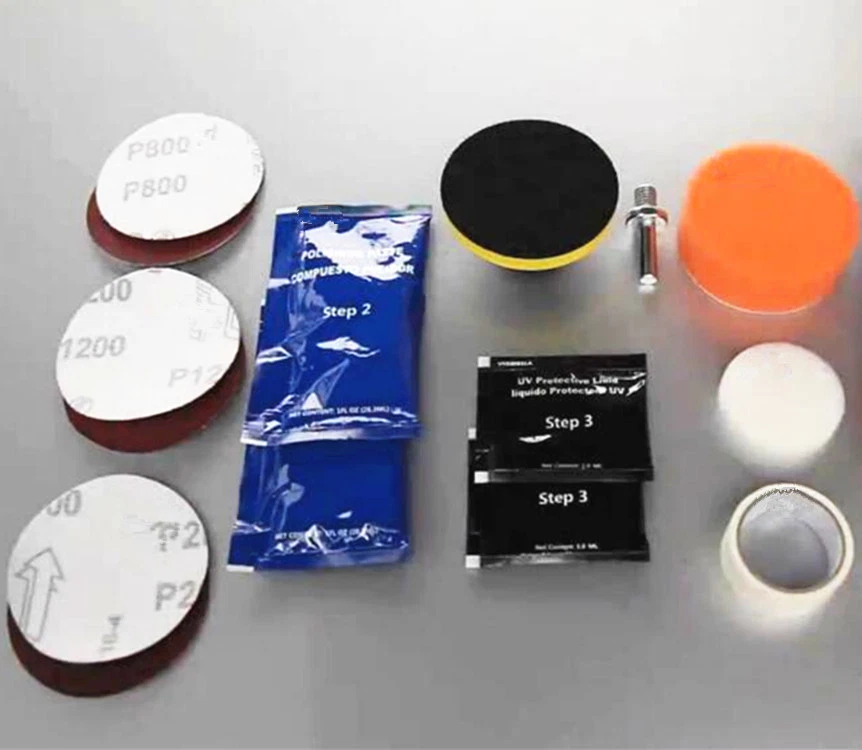 Car Suv Headlight Headlamp Lens Restoration Plastic Polishing Buffing Tool Kit - Image 3 of 4