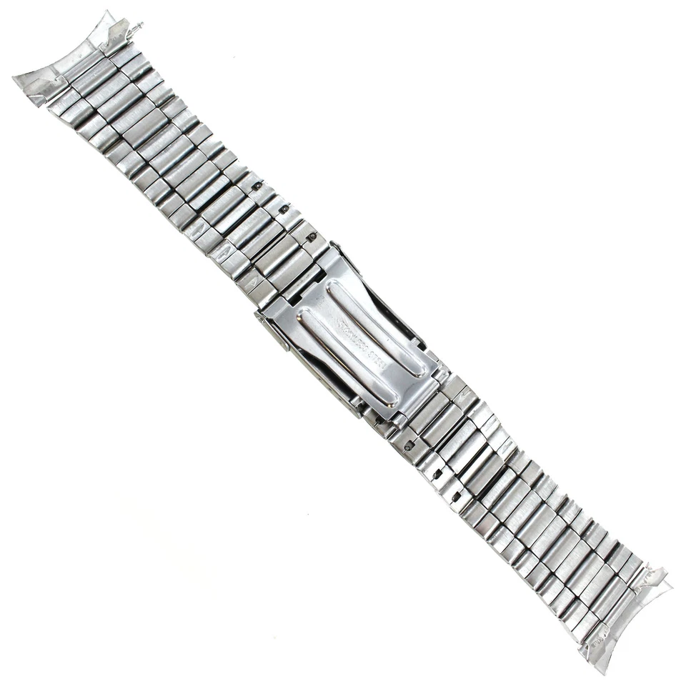 26mm deBeer Stainless Steel Curved/Straight Ends Big Oyster Link Mens Band LM291 - Image 4 of 4