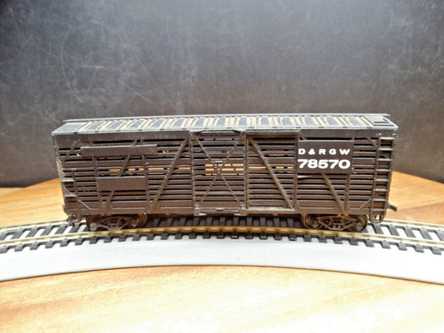 Coche de ganado/ganado Lionel escala HO 41' ponderado D&RGW 78570 puerta corredera | Zustand: Used