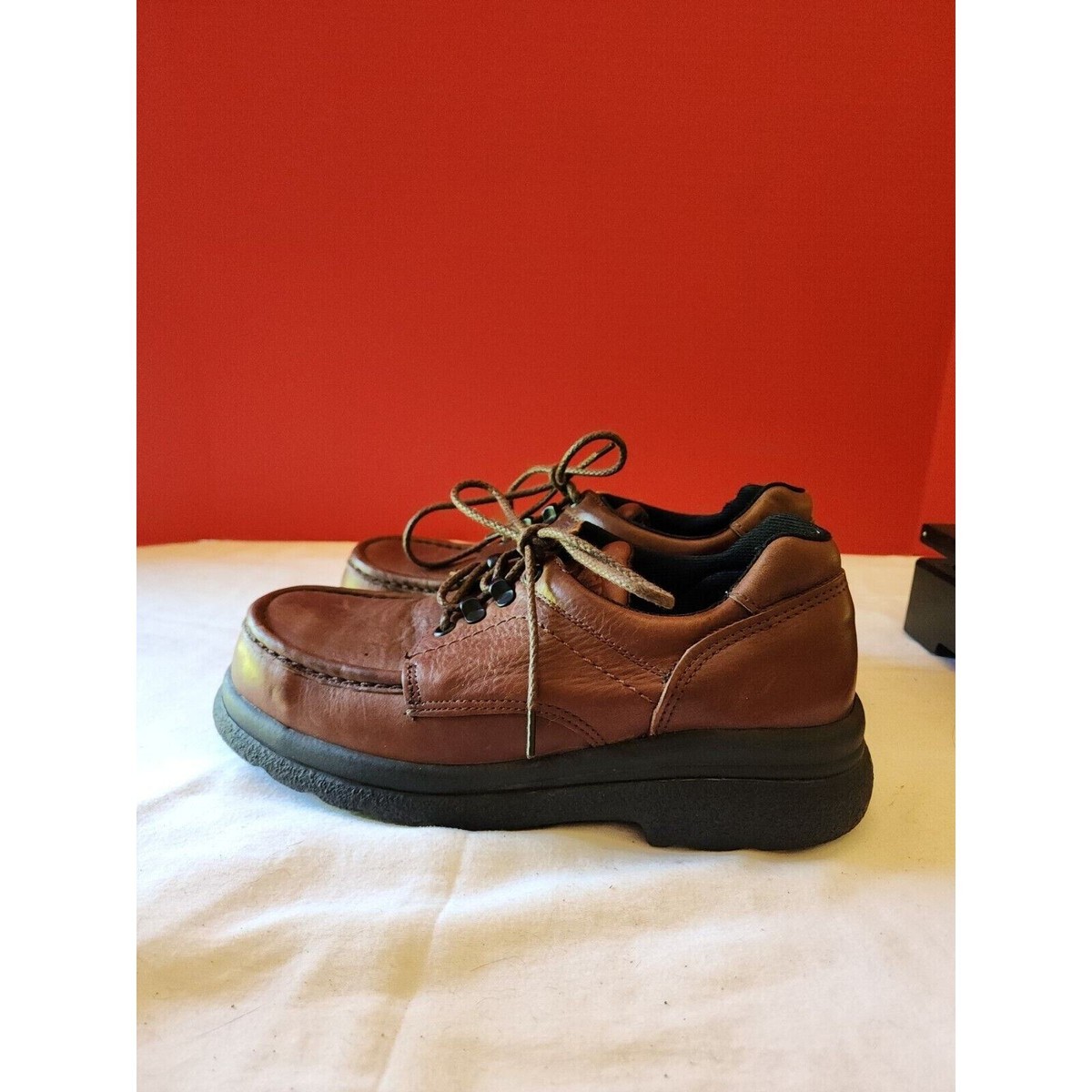 Vintage RED WING BROWN LEATHER STEEL TOE SUPER SOLE SHOES MADE IN USA 6.5 d mens Archives Monday: Boys „SLUGGER“ Boot! This 1950s pair that  main image 2