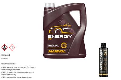 5L MANNOL Motoröl ENERGY 5W-30 Inkl. Reiniger Motor Flush Professional 9009