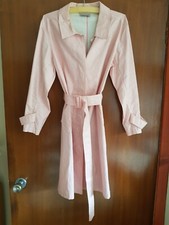 Wrap Pink Belted Coat Size 14