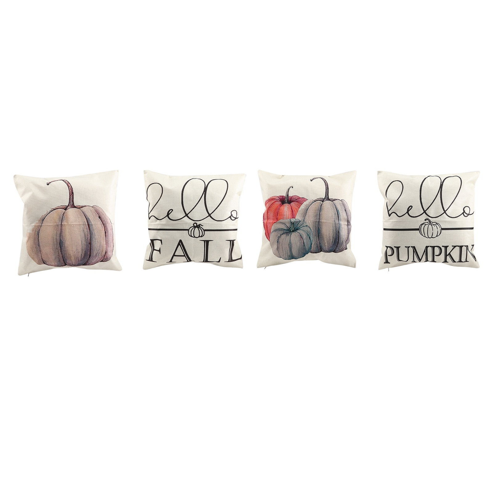 Fall Pillow Covers 18X18 Set of 4 for Autumn Decoration Fall Decor Pumpkin8740-image