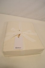NWT Quince Linen Bamboo White Duvet Cover Size Twin