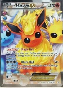 Flareon EX FULL ART HOLO RARE RC28/RC32 NM/M Radiant Collection Pokemon Cards 