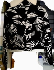 Rrp€1310 Neil Barrett Blazer Jacket Size 42 S Silk Blend Patterned Made In Italy