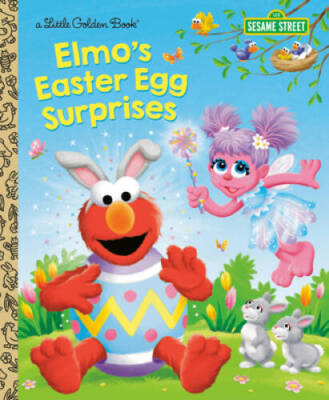 Elmo's Easter Egg Surprises (Sesame Street) (Little Golden Book) - VERY GOOD