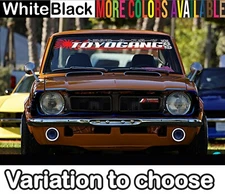 Toyogang Windshield decal car sticker banner graphic window for / fit Toyota car