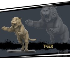 D D Miniature Tiger Animal Dungeons and Dragons