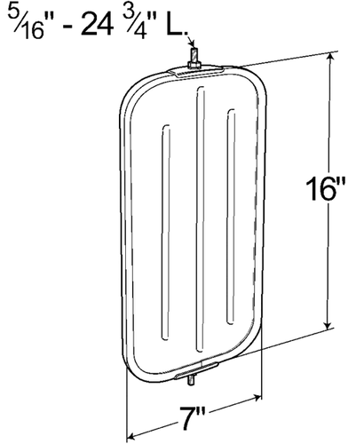 Espejo Grote 16093, 7" X 16", acero inoxidable, estilo OEM plano acanalado trasero wc - Imagen 2 de 2