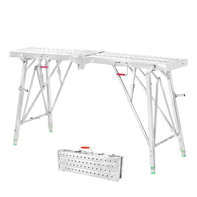 Adjustable Scaffold Platform Multipurpose Folding Scaffolding Work Platform US