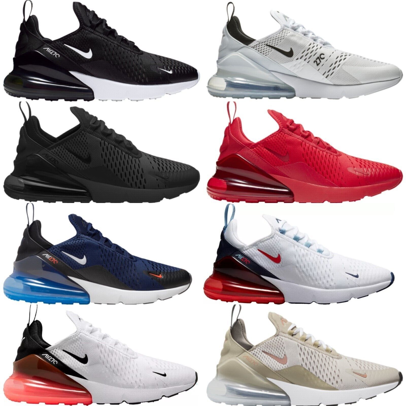 NEW Nike MAX 270 Men&#039;s Casual Shoes ALL COLORS US Sizes 7-14 NEW BOX | eBay