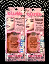 2pk IONI BEAUTY PARADE DUSTY ROSE SUPERFINE PRESSED POWDER BRONZE BLUSH COMPACT