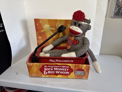 Mr. Magorium's Wonder Emporium Sock Monkey Red Wagon Rare With Monkey 2007 New
