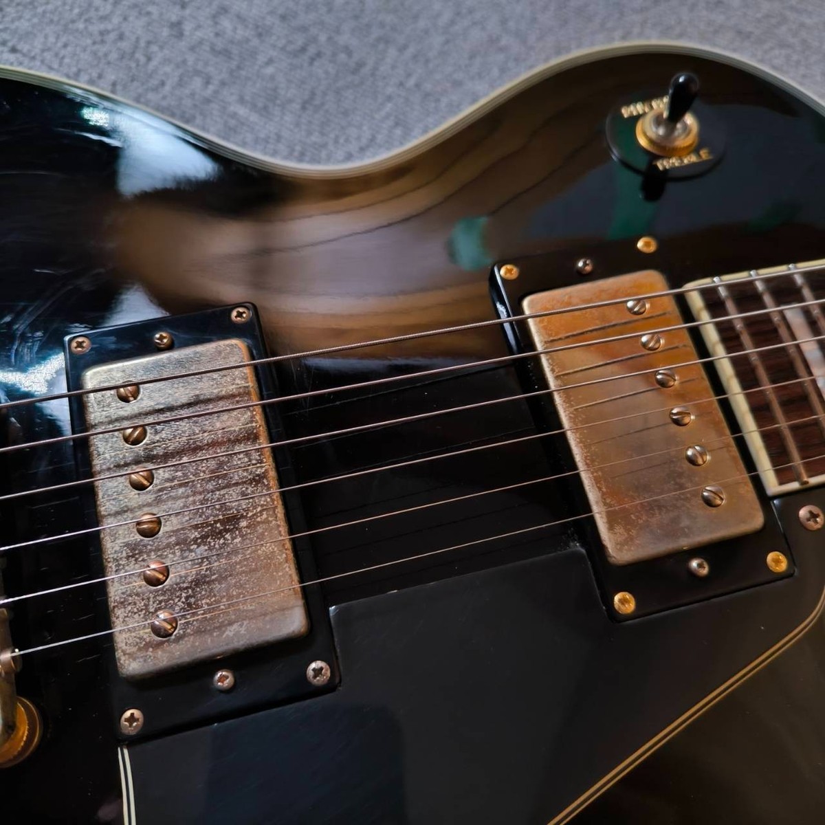 Grass Roots Les Paul Custom Model Black ESP Electric Guitar 3.86kg