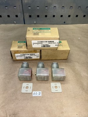 (3) CKD AB3-2H-DIN Box NIB (1 Missing Rubber Cover) Fast Shipping From  