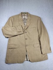 LRL Ralph Lauren Blazer Sport Coat Mens 42 R Brown Houndstooth Silk Wool Canada