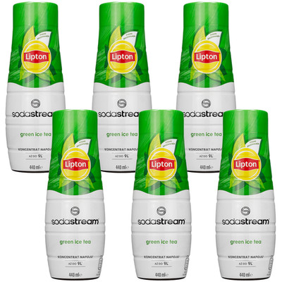 NEU Lipton Sirup Eistee Grüner Tee 440ml 6er Pack für SodaStream