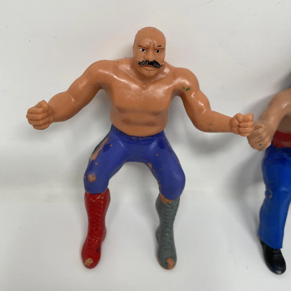 Lote de superestrellas de lucha libre vintage 1985 WWF LJN Roddy Piper Hillbilly Jim Patera Foto 2 de 4