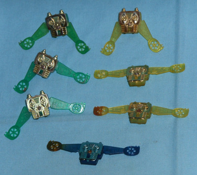 vintage Mego Micronauts SPACE GLIDER -- DAMAGED -- WINGPACK LOT x7