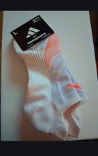 ADIDAS Performance Aeroready No Show Socks White Sz Large W 10-13 M 8-12 