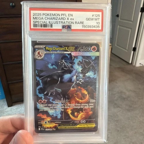 PSA 10 Mega Charizard X ex 125 Phantasmal Flames