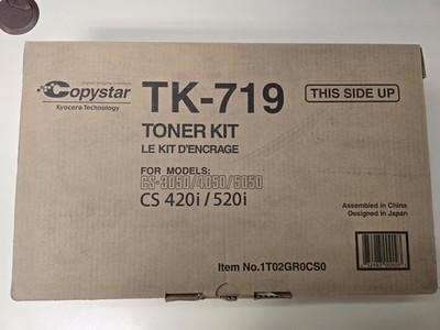 Genuine Copystar TK-719 Black Toner Cartridge