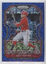 2021 Panini Prizm Tier III Blue Donut Circle Prizm 68/199 Joey Votto #221 01i1