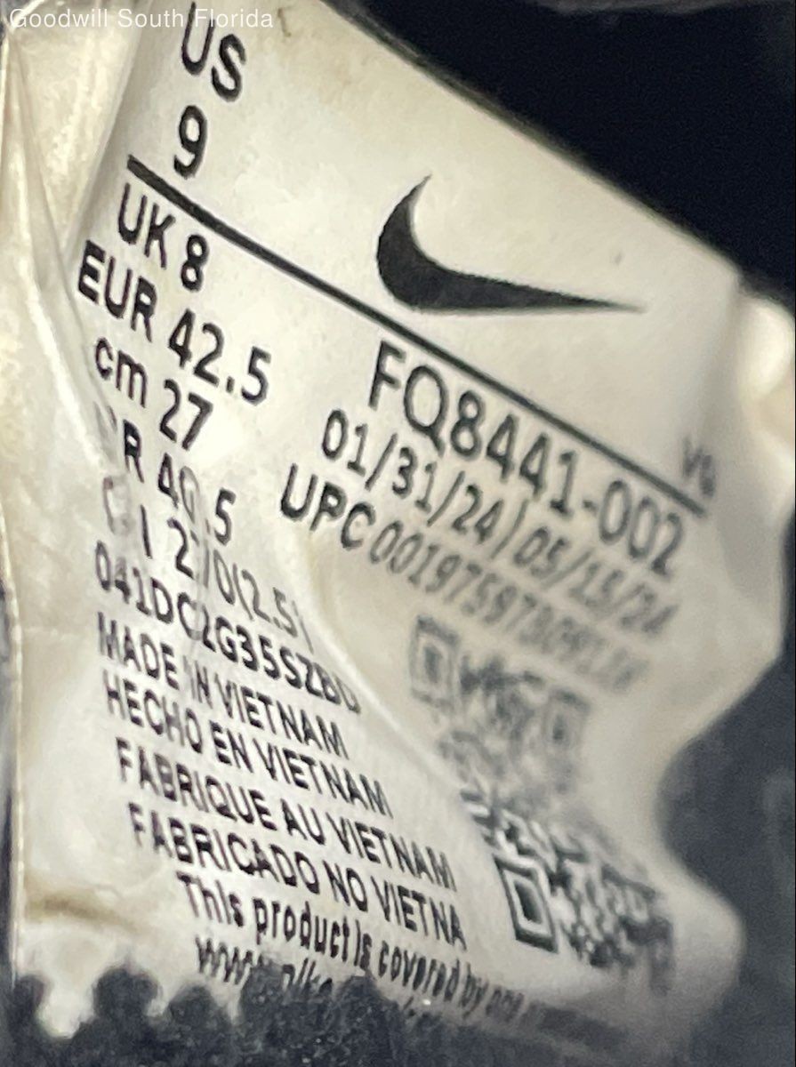 Nike Mens Mercurial Vapor 16 Club FQ8441-002 Black Sports Soccer Cleats Size 9 thumbnail 7