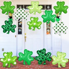18 Pcs 12 Inch St Patrick's Day Inflatable Shamrock Ornaments Decorations Lar...